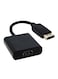 DP Display Port Male to HDMI Female Cable Adapter Black
