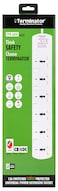Terminator Brand Universal Power Extension Socket with Surge Protection - 6way 5M