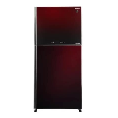 ثلاجة شارب نو فروست، 480 لتر، أحمر - SJ-GV63G-RD