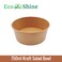 EcoShine   750ml Salad Bowl without Lid - 100% Natural, Compostable, Ecofriendly, Safe &amp; Hygienic Kraft Paper Salad Bowl without Lid (Pack of 25 bowls)