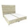 In House Alex Velvet Bed Frame - King - 200x200 cm - Ivory