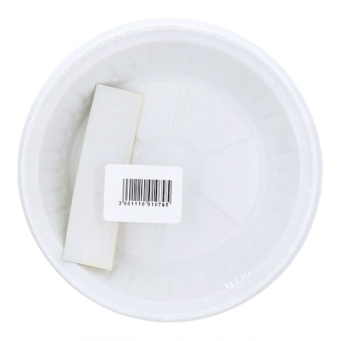 Disposable White Plastic Plates Small 25 pcs