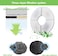 12 Pcs Pet Fountain Filter Replacement Set Pet Supplies for Automatic Drinking Water Dispensers with Healthy and Hygienic for Dogs Cats