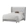 In House Roma Velvet Bed Frame - King - 200x180 cm - White