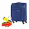 American Tourister Kamiliant Kam Spinner Luggage Trolley, 55 cm - Blue + Strap Lock Free