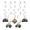 Creative Converting- Monster Truck Rally Dizzy Danglers Asstd 5pcs&lt; &gt;Multicolor&lt; &gt;