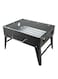 Generic Portable Barbeque Charcoal Grill Black/Silver 35x27.5centimeter
