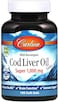Carlson, Cod Liver Oil, Super 1000 Mg + Vitamins A &amp; D3, Wild Norwegian, Sustainably Sourced, 100 Softgels