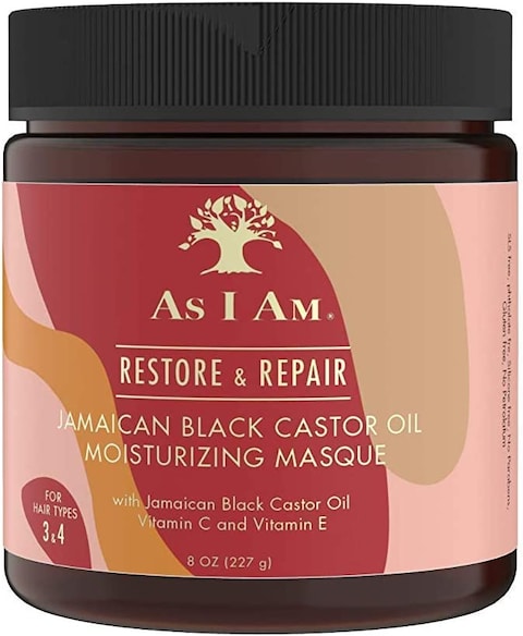 As I Am Jbco Masque, 8 Ounce, Deep Conditioning &amp; Hydration, Repairs And Restores Scalp Health, Vegan And Cruelty Free, Enriched With Nano Jamaican Black Castor Oil, Vitamin C, And Vitamin E