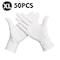 Generic-150 Pcs/Disposable Gloves Thick  Powder-Free Rubber Latex Stretchy Gloves Sterile Food Safe Grade for Home Food Laboratory Use (XL)
