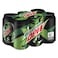 Mountain Dew, Carbonated Soft Drink, Cans, 355ml x 6