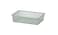 Mesh storage box, light green-grey, 42x30x10 cm