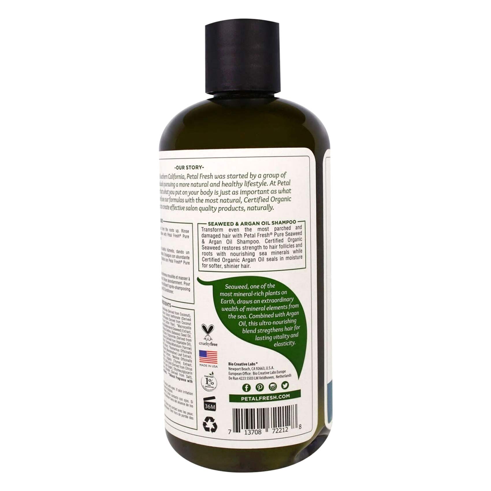 Petal Fresh Shampoo Strengthening Seaweed And Argan Oil 475 Ml product thumbnail 3