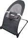 Moon Little Hopper Baby Bouncer, Foldable Adjustable Baby Rocker Chair W/ 2 Recline Angles, Harness, Washable Fabric, Balance Support Baby Carrier &amp; Crib, 0M+ Infants Baby Swing, Dark Grey