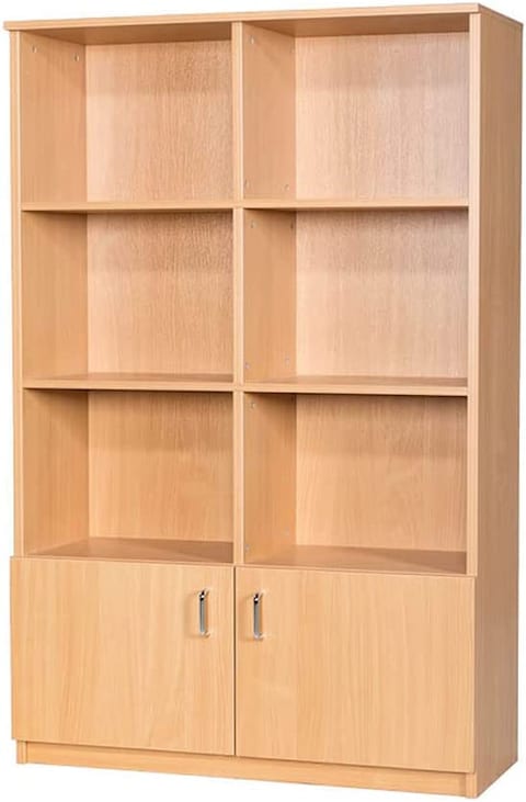 Karnak Book Shelf Wooden Bookcase File Rack Storage For Home, Office, School, Library, Study Room, Living Room, Bedroom - Model Kbs34