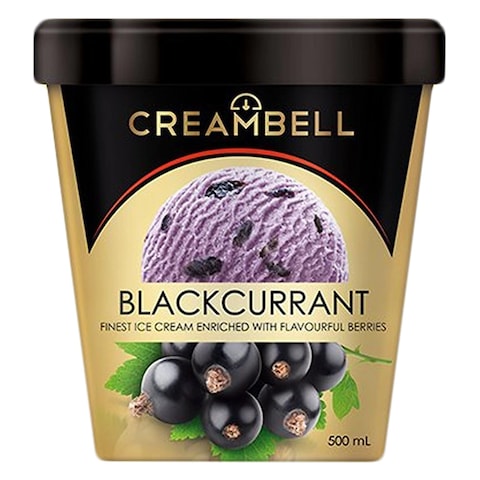 Creambell Finest Blackcurrant Ice Cream 500ml