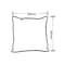 Luna Home 1 Piece 50*50cm Size, 100% Linen Cushion Cover, Solid Wine Red