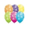 Birthday A Round 11in Fantasy Assortment Latex Balloon 6 pcs