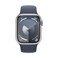 Apple Watch Series 9 GPS 45mm Silver Aluminium Case with Storm Blue Sport Band  ML