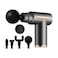 Mini Massage Gun Deep Tissue Portable 6 Speeds Percussion Muscle Massager With 4 Massage Heads 1800mAh Battery Type C Charging 35dB Super Quiet Massage Gun for Muscle Pain Relief