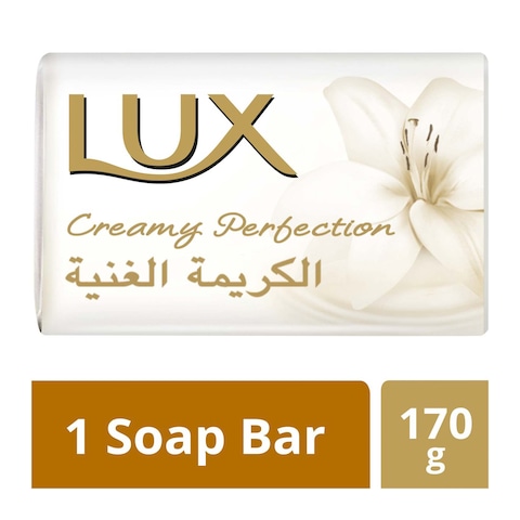 Lux Creamy Perfection Soap Bar White 170g