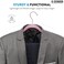 ZOBER Non-Slip Rose Gold Hook Velvet Hangers - Suit Hangers, Ultra Thin, Space Saving, 360&deg; Swivel Hook, Strong, Can Hold Up-To 10 Lbs, for Coats, Jackets, Pants, &amp; Dresses (Pink 30 Pack)