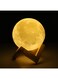 مصباح ليلي بشكل قمر 3D قابل للشحن أبيض 4وات