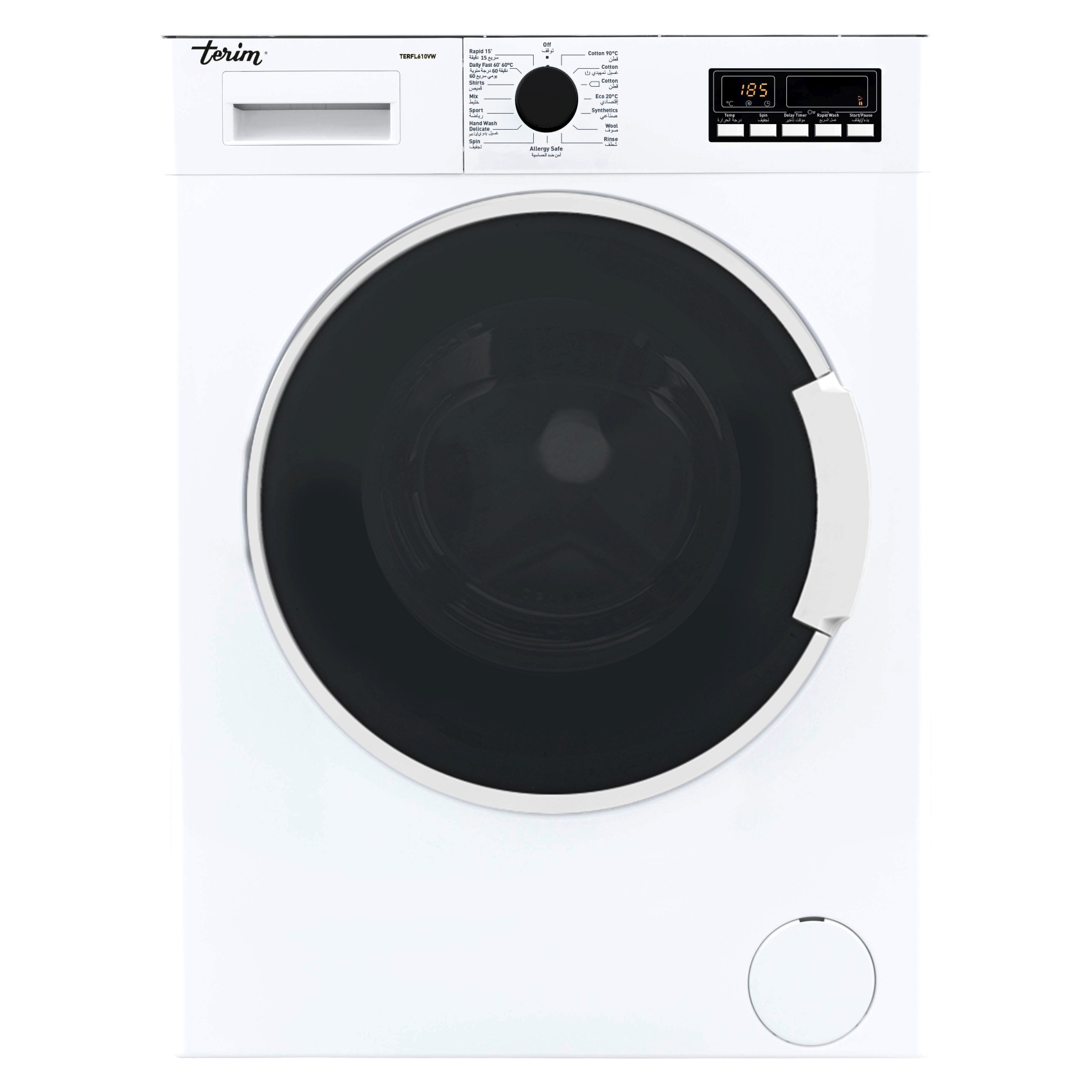 Terim Front Load Washer TERFL610VW White 6kg