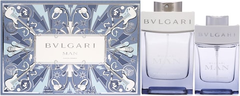 Bvlgari Man Glacial Essence Eau De Parfum 100ml + 15ml Set