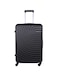 ParaJohn ABS Hardside Spinner Check In Medium Luggage Trolley, 24 Inch, Black