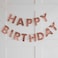 Rose Gold Fringe Happy Birthday Bunting