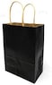 Beautiful Black Colour Paper Gift Bag (Multi-purpose Use) (25x12x33.5cm) (Pack of 1 Single Unit).