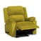 In House Velvet Rocking &amp; Rotating Recliner Chair - Gold - AB02