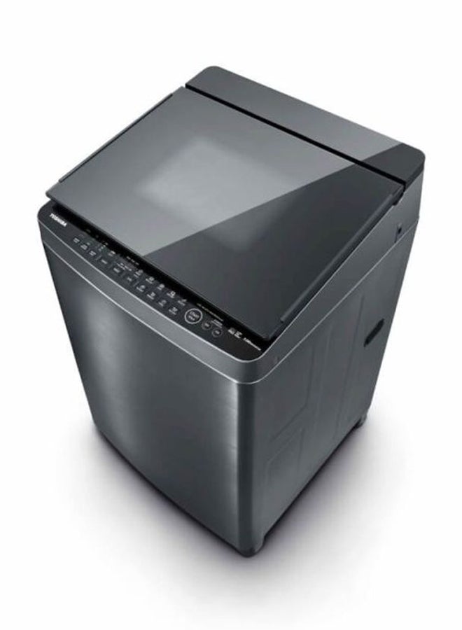 Toshiba Top Load Washing Machine 15kg, AW-DUK2217WUPBB(SS), Steel-Black (Installation Not Included)