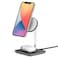 NATIVE UNION Snap Magnetic 2-in-1 Wireless Charger - White/Gray