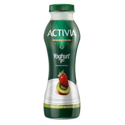 Activia Yoghurt Drink Kiwi And Strawberry Flavor 280 Gram