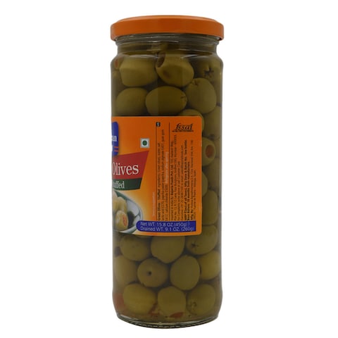 American Garden Stuffed Green Olives 450g