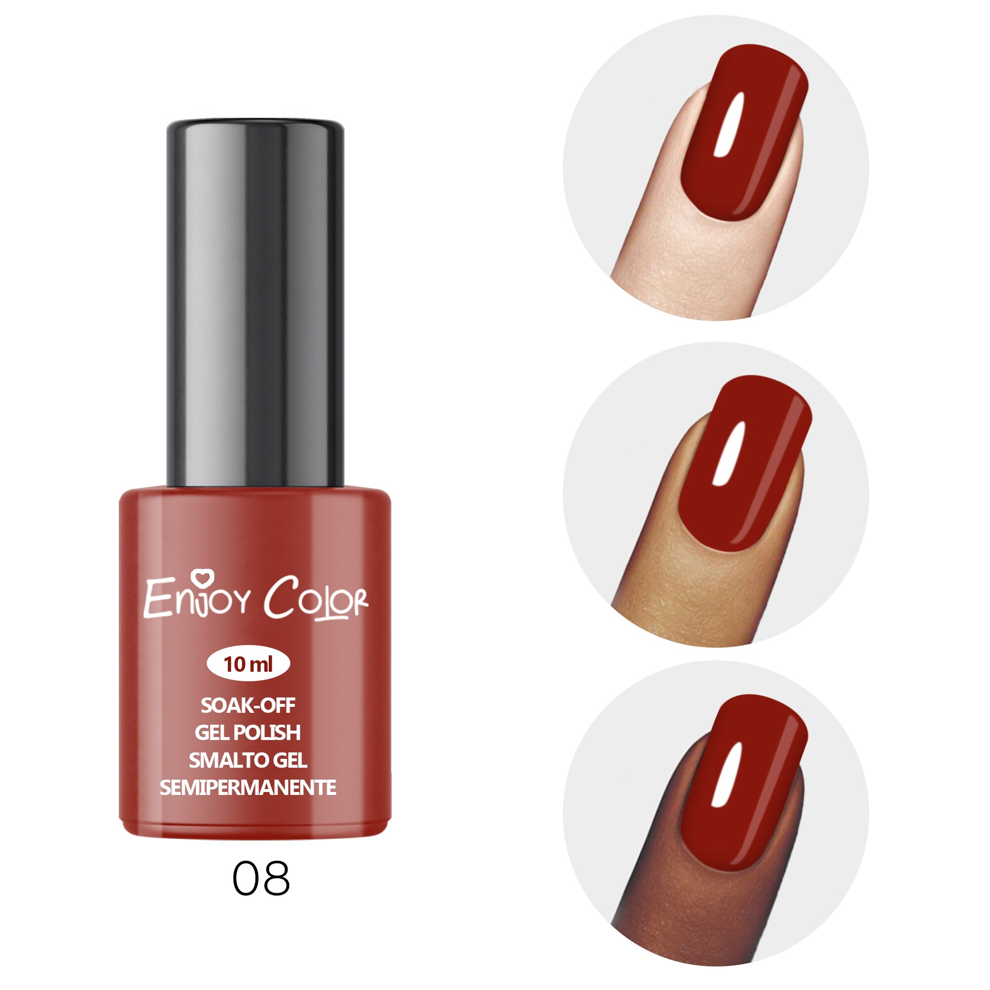 Buy ENJOY COLOR Gel nail Polish Classic Collection | Soak Off Gel nail ...