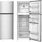 Midea Refrigerator MDRT489MTE46, Recessed Handle, Silver Finish, 338 Ltrs Net Capacity, With Chiller, 2 Glass Shelves, 1 Year Service Warranty