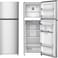 Midea Refrigerator MDRT489MTE46, Recessed Handle, Silver Finish, 338 Ltrs Net Capacity, With Chiller, 2 Glass Shelves, 1 Year Service Warranty