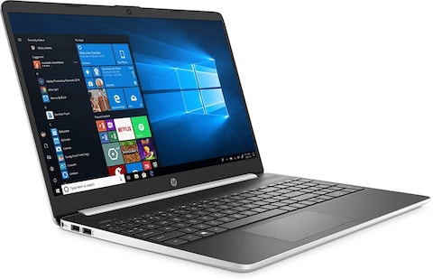 HP Laptop 15.6&quot;, Processor Core i7-1065G7, 8GB RAM, 512GB SSD, Windows 10 Silver With HP Classic Backpack, Black (15-DY1771MS)-International Version