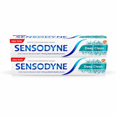Sensodyne Deep Clean Toothpaste White 75ml Pack of 2
