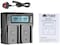 DMK Power DC-01 BP-U30 LCD Dual Battery Charger Compatible With Sony PMW-100, PMW-150, PMW-160, PMW-200, PMW-300, PMW-EX1, PMW-EX1R, PMW-EX3, PMW-EX160, etc.