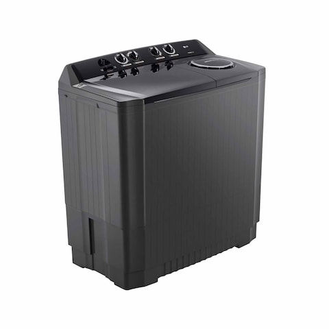 LG Twin Tub Washer P2061PT 16 KG Capacity - Black (Plus Extra Supplier&#39;s Delivery Charge Outside Doha)