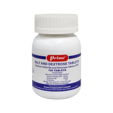 Prime Salt &amp; Dextrose Tab 100&#39;s