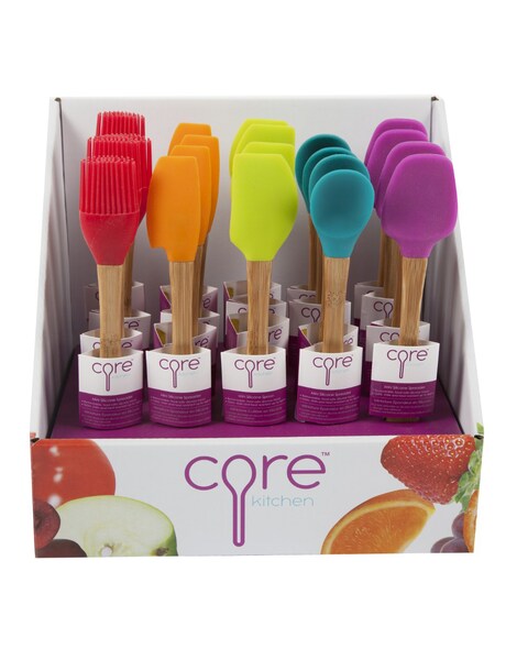 Core Bamboo Silicone Mini Basting Brush 1Pc Assorted Color