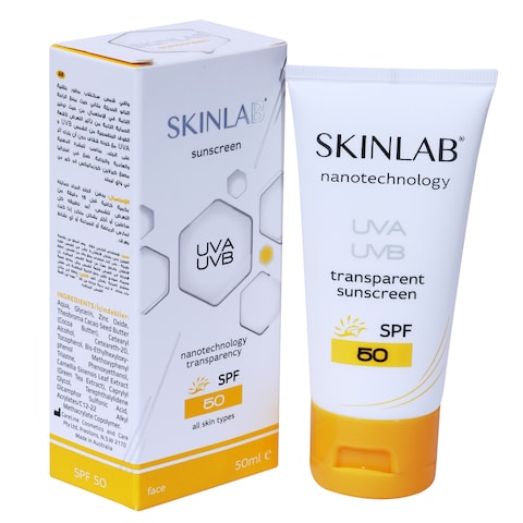 SPF 50 Sunscreen UVA UVB Transparent, 50ml