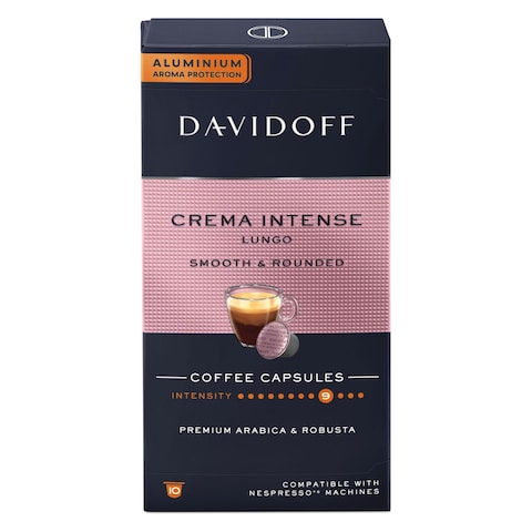 Davidoff Crema Intense Lungo Intensity 9 Coffee Capsules 55g