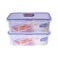 Lock &amp; Lock Rectangular Food Containers - 1 Liter - 3 Containers - Clear