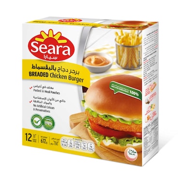 Seara Breaded Chicken Burger 672g